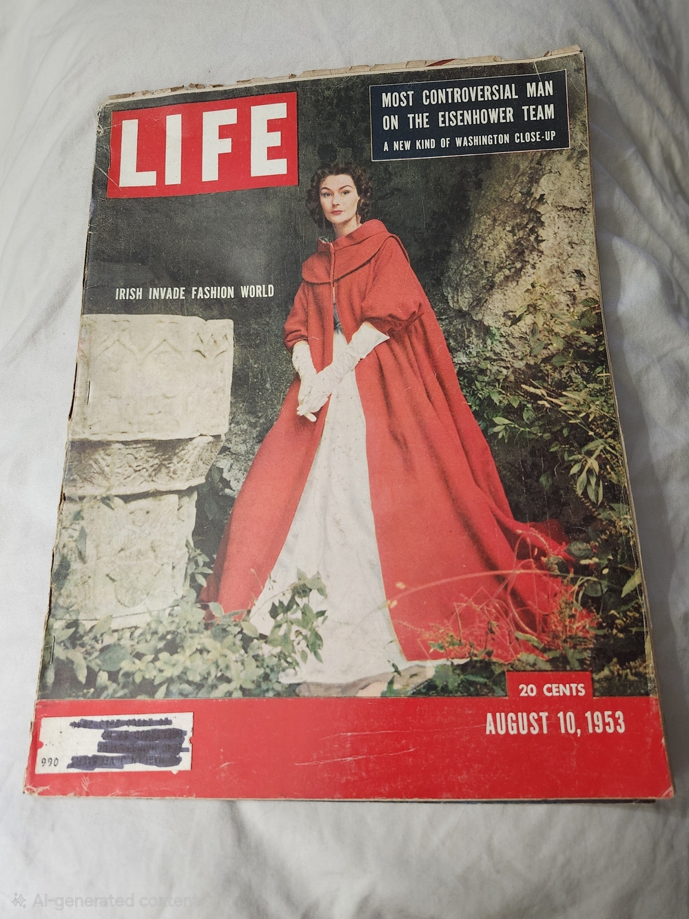 Vintage August 10, 1953 Life Magazine-Model Anne Gunning on the Cover